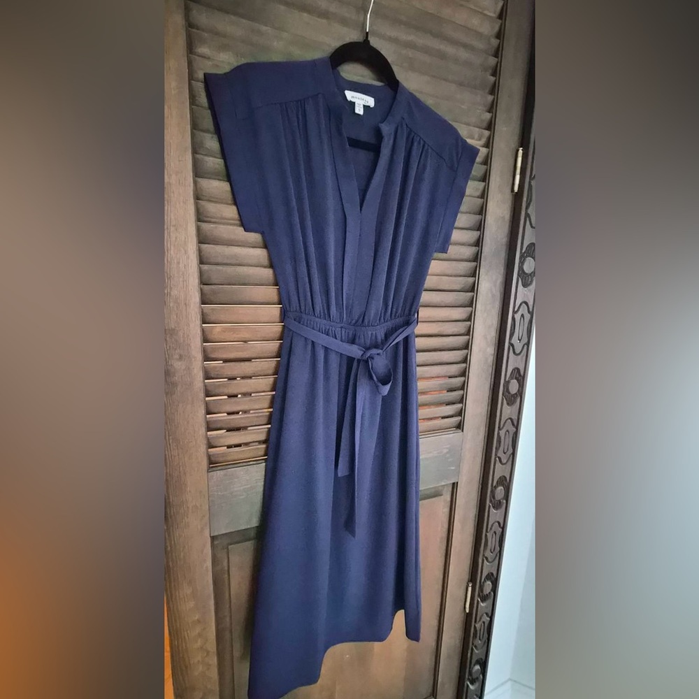 Monteau dress. Navy blue. Size S.